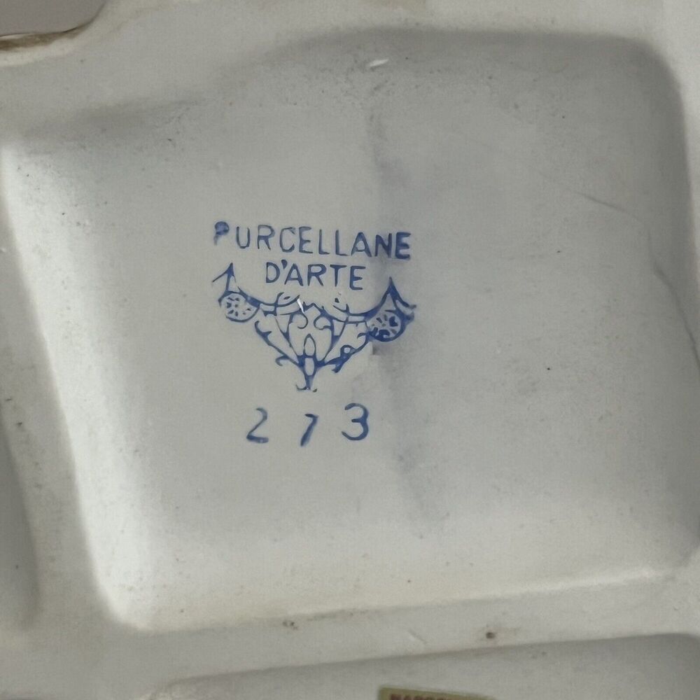 Porcellane D'arte Napcoware 273 Vintage Ceramic Clowns Sitting Playing Cards - Picture 11 of 12